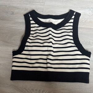 Aerie offline striped fitted tank size medium